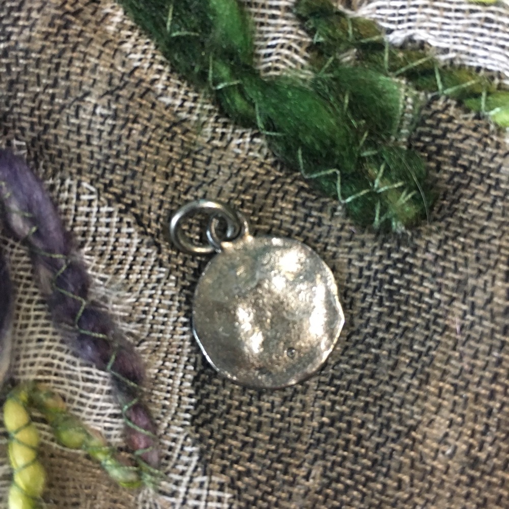 Letter P Monogrammed Charm with Jump-Ring - Picture 3 of 5